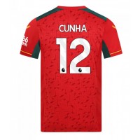 Koszulka piłkarska Wolves Matheus Cunha #12 Strój wyjazdowy 2023-24 tanio Krótki Rękaw